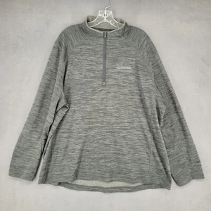Vineyard Vines Mens Sweater Size XXL Gray 1/4 Zip Mock Neck Performance Pullover - Picture 1 of 9