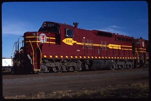Original Rail Slide - DMIR Duluth Missabe & Iron Range 304 Duluth MN 10-7-1990 - Picture 1 of 1