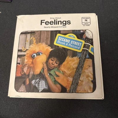 Sesame Street Book & Record Sing About Feelings: Nearly Missed and A Face 1970 - Image 1 of 2