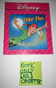 Vintage Disney - PETER PAN - Read-A-Long Book - EXCELLENT, NO CASSETTE - Picture 1 of 3