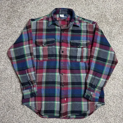 Polo Ralph Lauren Vintage Manga Larga Abotonada Franela Para Hombre Mediano Acrílico Lana Foto 1 de 4