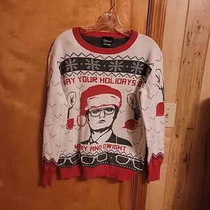 Ripple Junction The Office Dwight Schruteete Cosplay Ugly Christmas Sweater Sz M - Picture 1 of 8