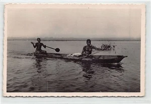 Dahomey (Benín) - Joven piragüista que regresa del mercado - FOTO REAL - Publ. G. L - Imagen 1 de 2