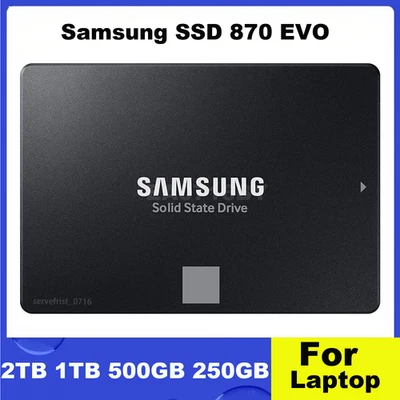 MARKENLOS SSD 870 EVO 2TB 1TB 500GB 250GB SAMSUNG 2.5" SATA 3 Solid State Drive for laptop