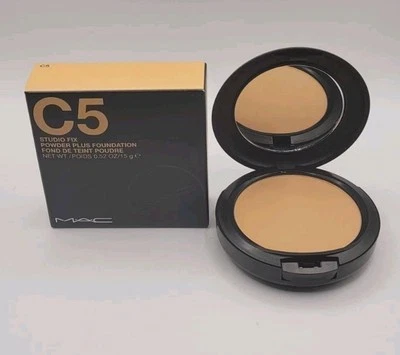 MAC Studio Fix Powder Plus Foundation – Shade C5 – 0.52 oz / 15 g - BRAND NEW  - Image 1 of 4