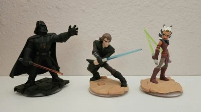 Disney Infinity 3.0 Star Wars Lot of 3 Figures Anakin, Ahsoka, & Darth Vader - Image 1 of 2