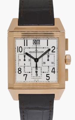 Jaeger LeCoultre Reverso Squadra Chrono GMT 18k Rose Gold Watch B/P 230.2.45 - Image 1 of 4