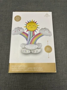 Anagramm Party Ballon Folie Sonne Regenbogen Wolken 45 Zoll groß ohne Helium Neu - Bild 1 von 5