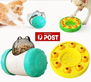 Dog Cat Treat Dispenser Interactive Tumbler Toy Food Puzzle Toys Training Feeder - Picture 1 of 19