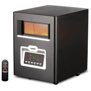 Optimus Space Heaters 13.4"W Medium Polypropylene Indoor Digital Radiant Black - Picture 1 of 4