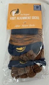 Original Foot Alignment Socks, After Hours Socks, Navy & Orange, Medium - Picture 1 of 4
