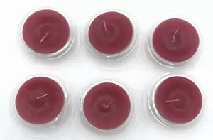 PARTYLITE 6 Cranberry Duft Schwimmkerzen Floater 2" N2023 Orig Box NOS - Bild 1 von 4