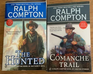 The Hunted, Comanche Trail,2 Ralph Compton/M P Mayo/C Stowers pb Western Novels - Foto 1 di 1