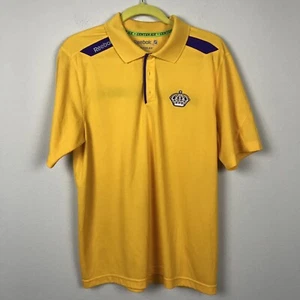 Reebok Men's size M NHL Center Ice Collection Polo Yellow Shirt - Picture 1 of 7