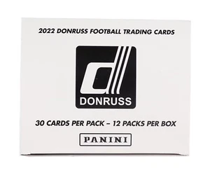 2022 Panini Donruss Football Cello Box 12 Factory Sealed Fat Packs - Picture 1 of 1