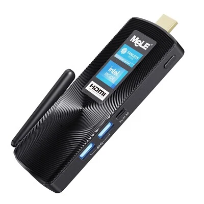 MeLE Fanless Mini PC Stick PCG02 Windows 11 Home N4000 4GB RAM 128GB IoT Indu... - Image 1 of 4