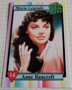 Movie Star ANNE BANCROFT | Portrait Photo - Trading Card #4273