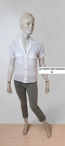 Le Temps des Cerises Taille 38 Superbe chemise manches courtes blanche femme - Foto 1 di 5