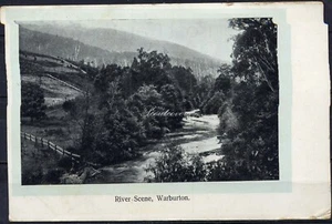 Foto postal Australia, ca1920. Warburtons River Scene - Imagen 1 de 2