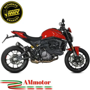 Mivv Ducati Monster 937 / + 2021 Pot D' Echappement Moto Exhaust X-M5 Inox Noir - Photo 1/3