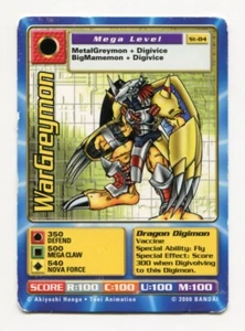 St-84 WarGreymon Digimon Swedish Promo Card TCG Rare Digi-Battle Bandai PLAYED - Picture 1 of 4