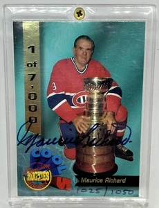 1995 Maurice Richard Signature Rookies Auto 1025/1050 Montreal Canadiens - Picture 1 of 2