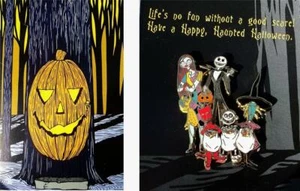 Prendedor de tarjetas de Halloween Jack & Friends de Pesadilla antes de Navidad de Disney 41851 - Imagen 1 de 4