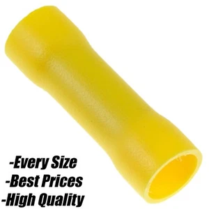 GELB Stoßverbinder Anschlusshülse Klemme Elektrokabel Crimp Radio TV - Bild 1 von 1