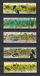 Burundi 1977 Sc# C258-62 Airmail Animals Fauna Birds strips 4 MNH - Picture 1 of 1