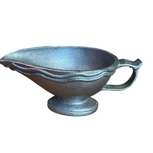 Pewter Gravy Boat/Creamer 6.5"x3.5"x3" No Markings - Picture 1 of 4