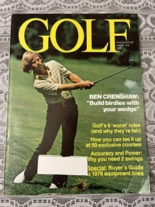Golf Magazine March 1978 BEN CRENSHAW: Build Birdies With Your Wedge - Picture 1 of 12