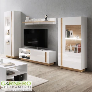 Parete attrezzata soggiorno bianco NOA GIHOME ® - Foto 1 di 7