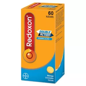 3 x REDOXON Double Action 60's Chewable Tablet 500mg Vitamin C EXPRESS SHIP - Picture 1 of 1