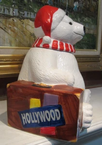 1996 limitierte Ausgabe C0CA-COLA HOLLYWOOD Eisbär Keksdose hergestellt in Philippinen Weihnachtsmann - Bild 1 von 24