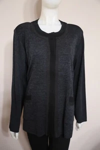 Exclusively MISOOK Woman Plus Heathered Gray Cardigan Jacket 3X - Picture 1 of 5