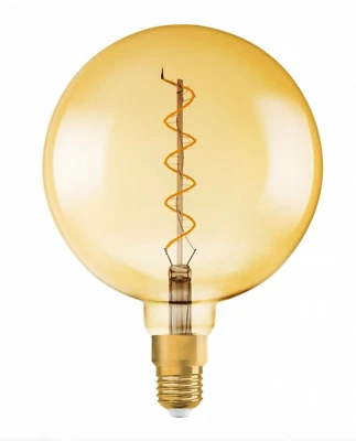 Osram G200 Gold Globe LED Vintage 1906 5W E27  Replaces 28W Halogen - Image 1 of 4