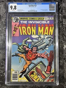 Iron Man #118 1979 Marvel Comics CGC 9.8 1. App Jim Rhodes weiße Seiten - Bild 1 von 6