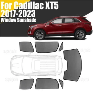 Magnetic Window Sunshade For Cadillac XT5 2017-23 Mesh Windshield Frame Curtain - Picture 1 of 14