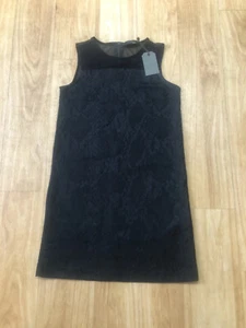 All Saints schwarzes Kleid neu mit Etikett Beckett Größe Small Einzelhandel 128 £ - Bild 1 von 20