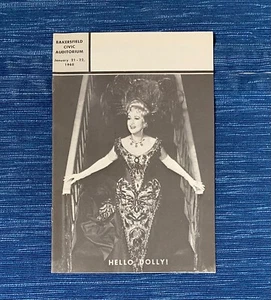 Programa musical de colección Hello Dolly Playbill Bakersfield CA 1968 Dorthy Lamour 15B - Imagen 1 de 2