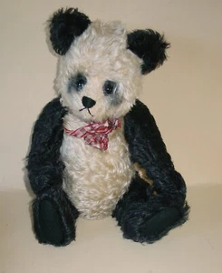 15" Artist Jeanie Major ~ PANDA BEAR ~ Mohair Fully Jointed - Picture 1 of 5
