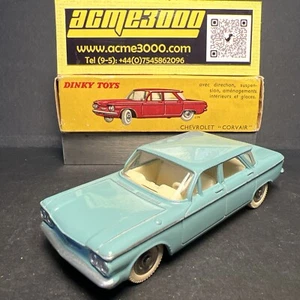 1962-64 French Dinky Toys - 552 CHEVROLET CORVAIR - Blue - Original Box - Picture 1 of 19