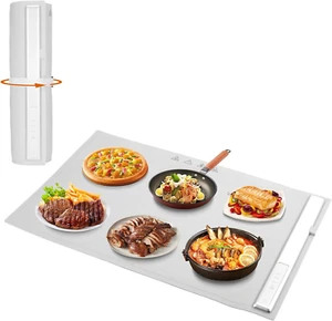 Portable Food Warmers,Electric Warming Tray Hot Tray Heating Mat Food Warmer Hea - Picture 1 of 7