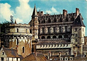 Postal de Les Chateaux de la Loire Ambroise Construit sous Charles VIII Francia - Imagen 1 de 2