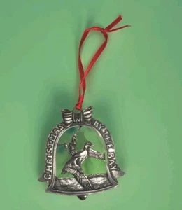 Pewter Christmas Ornament "Christmas By The Bay"~Water Fowl/Ducks Chesapeake Bay - Picture 1 of 2