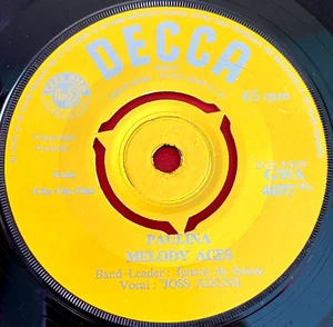 The Melody Aces Paulina/Suru Lo Dara 7" NIGERIAN ORIG 1962 Decca Highlife VINYL - Imagen 1 de 8