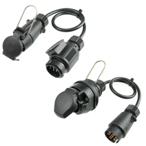 Camping Adapterkabel 7-polig auf 13-polig Stecker Kupplung Fahrzeug - Bild 1 von 4