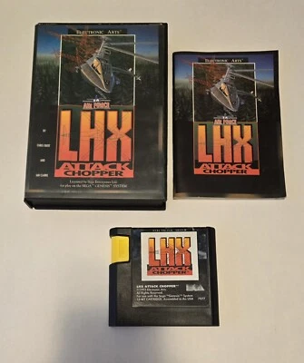 LHX Attack Chopper (Sega Genesis, 1992) Game w/ CASE Complete CIB Authentic  - Image 1 of 4