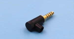 1x 4.4mm TRRS balance stereo plug sony NW-WM1A WM1Z PHA-2A Right Angle  - Picture 1 of 2