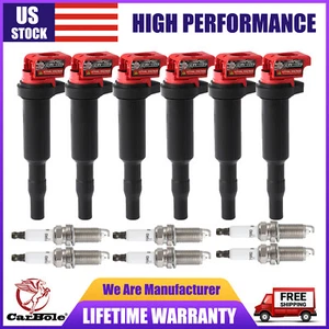 6x Ignition Coil 0221504470 + REAL IRIDIUM Spark Plug for BMW E46 E60 E90 X3 X5 - Picture 1 of 14